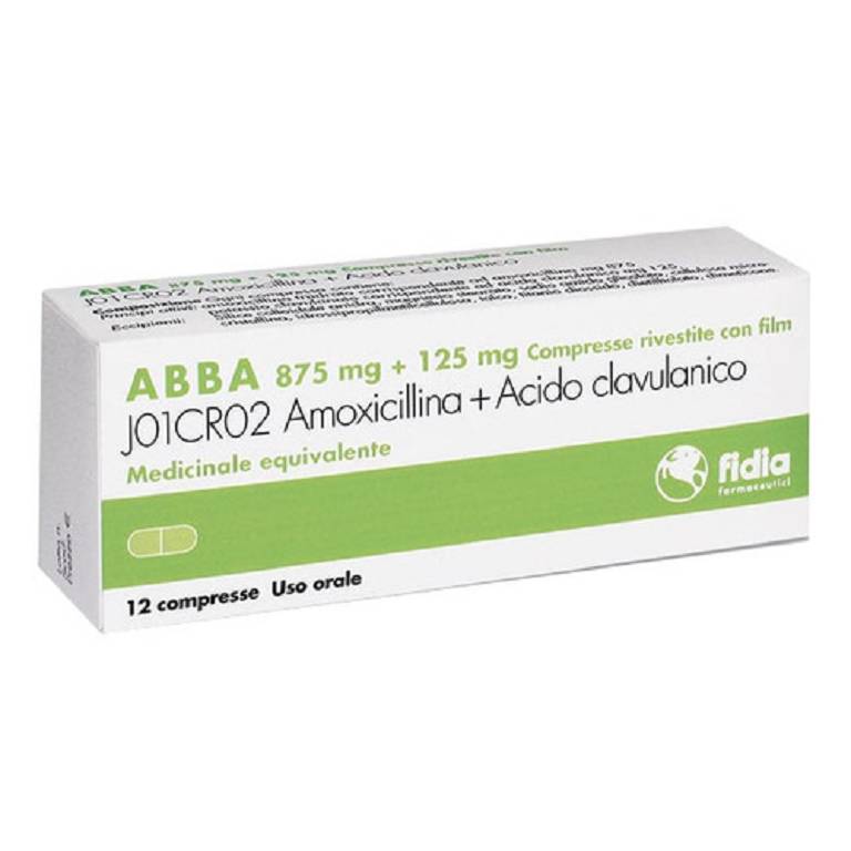 ABBA*12CPR RIV 875MG+125MG