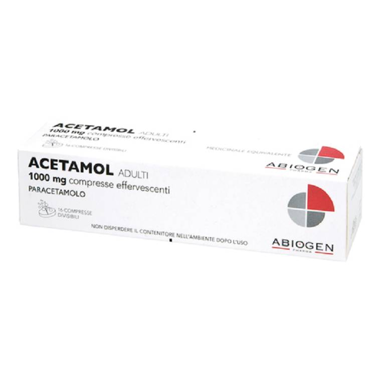 ACETAMOL*16CPR EFF DIV 1000MG
