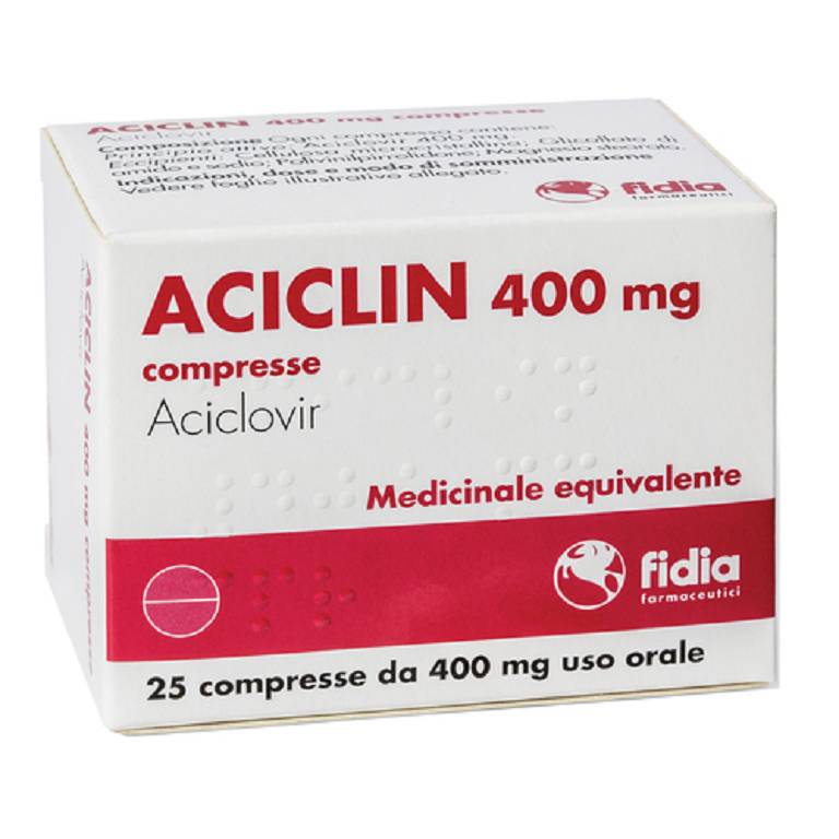 ACICLIN*25CPR 400MG