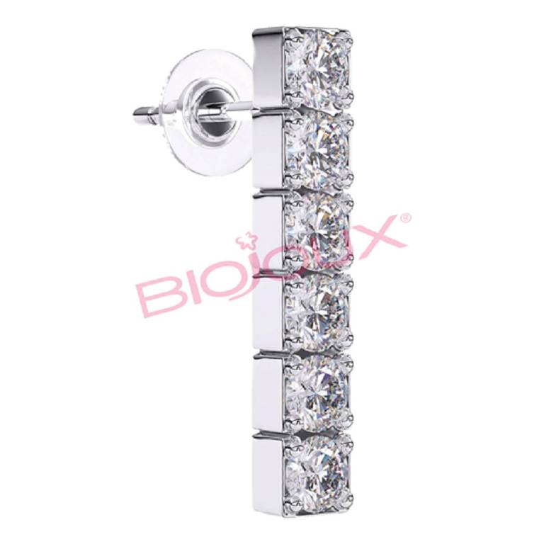BJT221 ORECCHINI INLINE ZIR SS