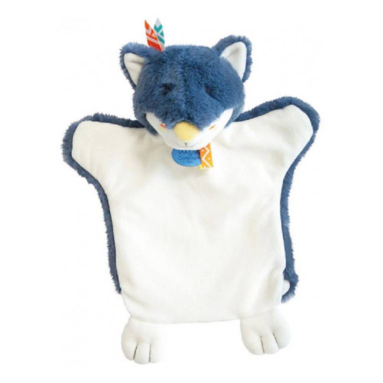 MARIONNETTE LOUP BLEU