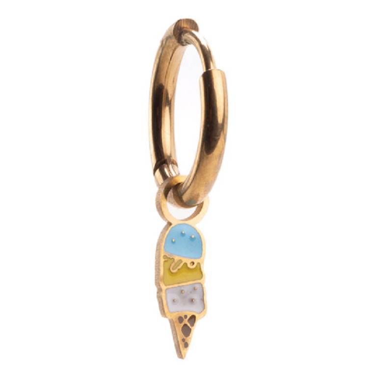 ORECCHINO HOOP ORO GELATO