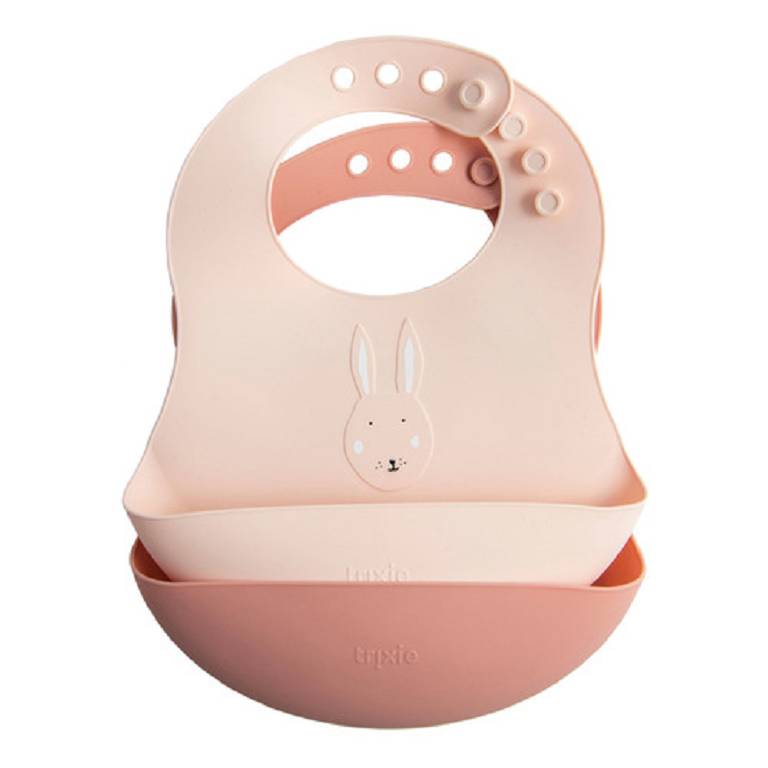 SILICONE BIB MRS RABBIT 2PZ