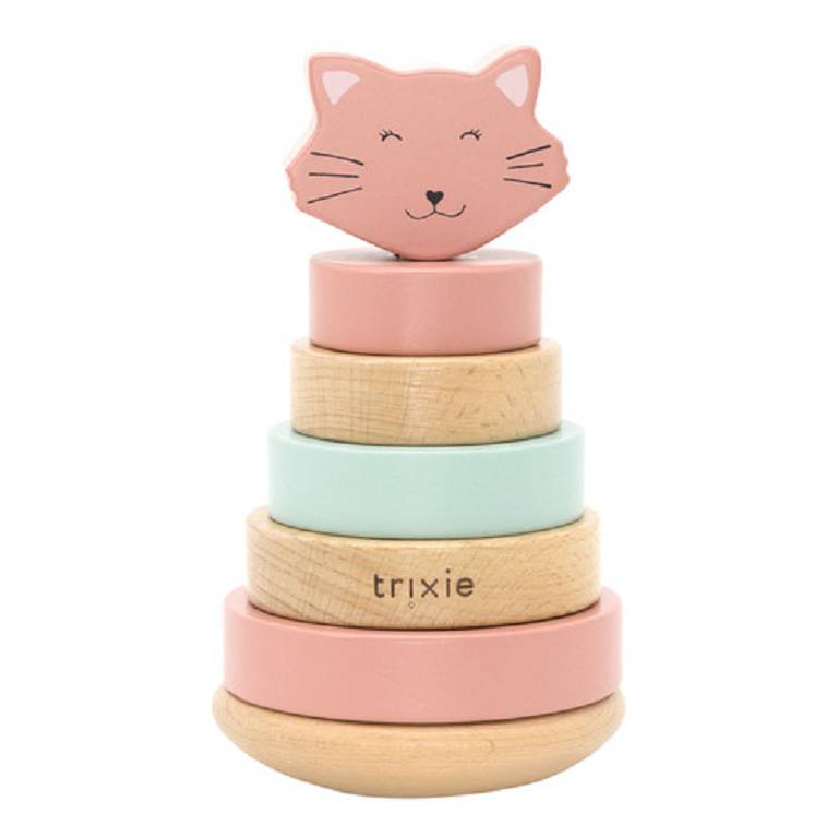 WOODEN STACKING TOY MRS CAT